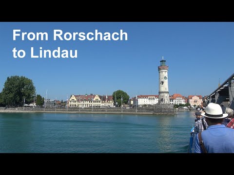 From Rorschach (Switzerland) to Lindau (Germany) with a ship on Lake Constance