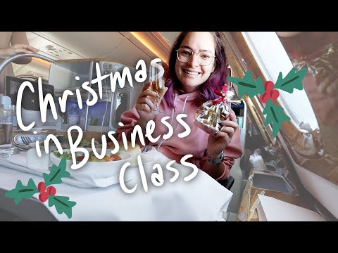 I spent Christmas Day on an Emirates flight in Business Class 🎄