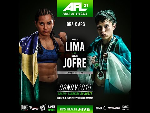 AFL 21 Brasil  Mabelly Lima (BRA) x Mariana Jofre (ARG)