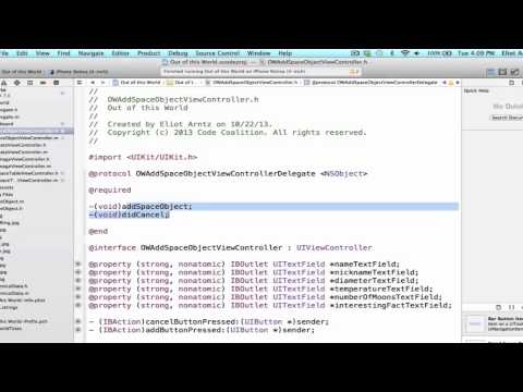 iOS Programming Tutorial - Creating the Own Protocols for Deletegation in Objective C Part 1 - 25