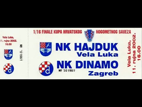 1/16 Kupa Hrvatske --- Hajduk Vela Luka -  Dinamo