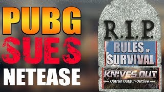 PUBG SUES ROS | RIP Rules of Survival and Knives Out!!! #pubg #ros