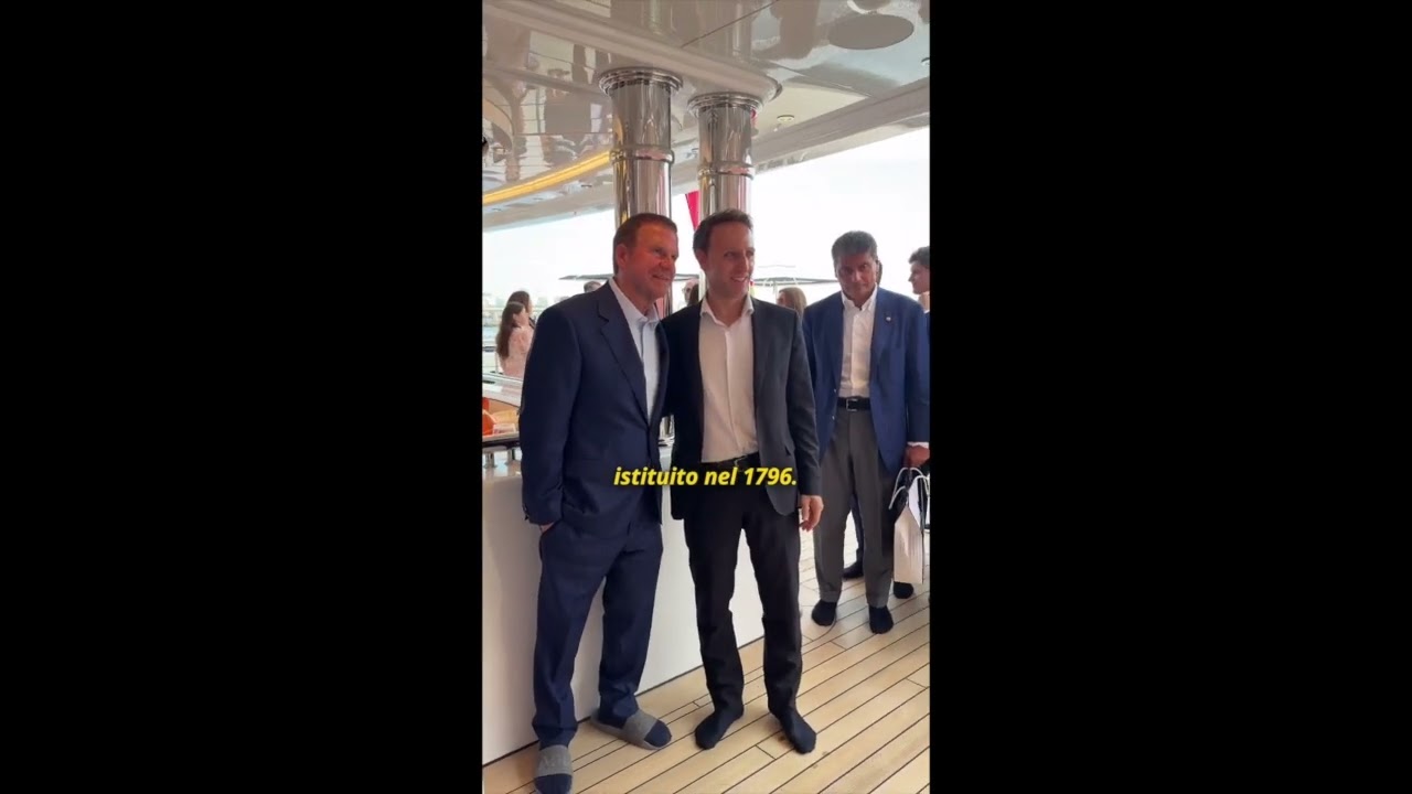 L'AMBASCIATORE USA TILMAN J. FERTITTA A NAPOLI A BORDO DELLO YATCH DI DE LAURENTIS