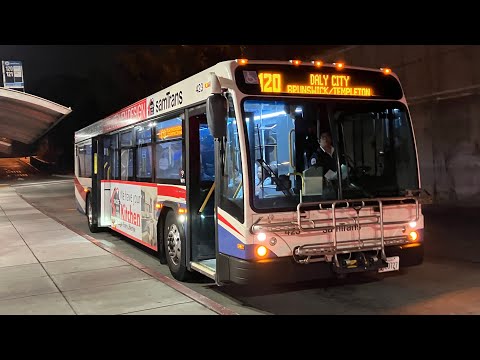 Red, White, and Fireworks! SamTrans 2009 Gillig BRT 40’ #423 on route 120