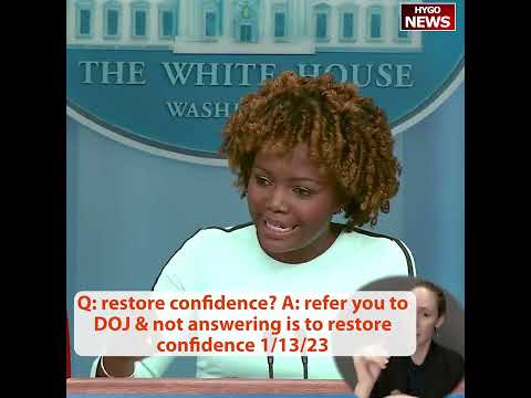Q: restore confidence? A: refer you to DOJ & not answering questions is to restore confidence