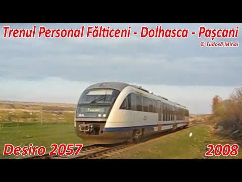Trenul Desiro Sageata Albastra pe ruta Falticeni - Dolhasca - Pascani [martie, 2008]