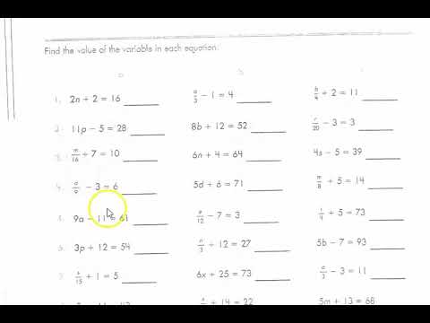 Lesson 3 4 Solving Complex 1 Variable Equations Answer Key