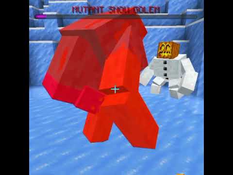 Minecraft Yard - Mutant Zombie Villager VS Mutant Snow Golem 🔥🔥🔥 #minecraft #shorts #youtubeshorts
