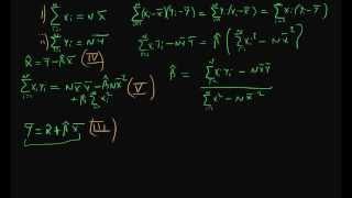 Deriving Least Squares Estimators - part 5