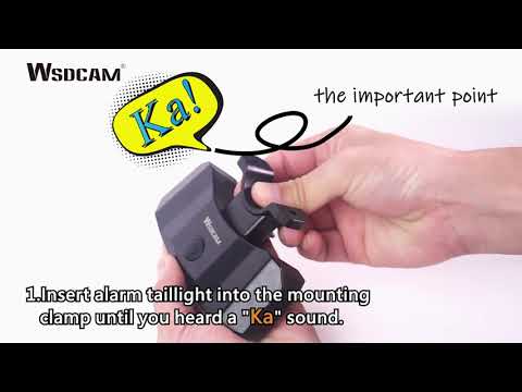 How to Install Wsdcam Smart Bike Tail Light Horn Alarm