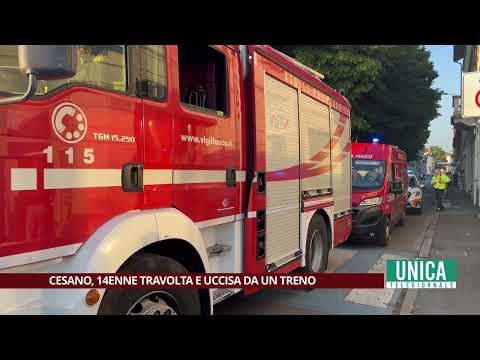 Cesano Maderno, 14enne travolta e uccisa da un treno al passaggio a livello
