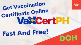 Get Vaccination Certificate Online For Free!
