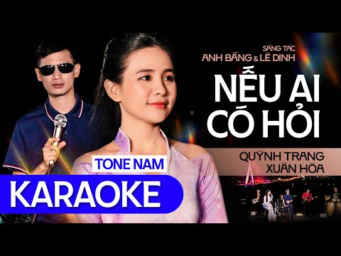 [KARAOKE] NẾU AI CÓ HỎI - Hát với Quỳnh Trang (Thiếu giọng nam)