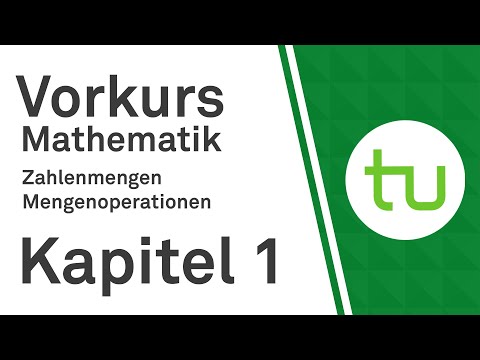 Kapitel 1: Zahlenmengen, Mengenoperationen – Vorkurs Mathematik für Ingenieure – TU Dortmund