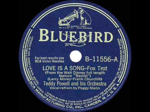 1942 OSCAR-NOMINATED SONG: Love Is A Song - Teddy Powell (Peggy Mann, vocal)