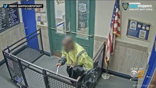 Cops Use Taser To Subdue Man Wielding Knife In NYPD Precinct