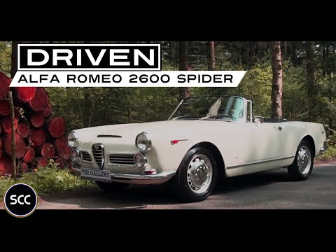 ALFA ROMEO 2600 Spider 1965 - Test drive in top gear - Engine sound | SCC TV