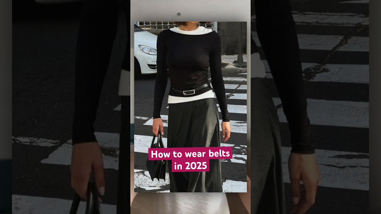 How to wear belts in 2025 #fashion2025 #wardrobestyling