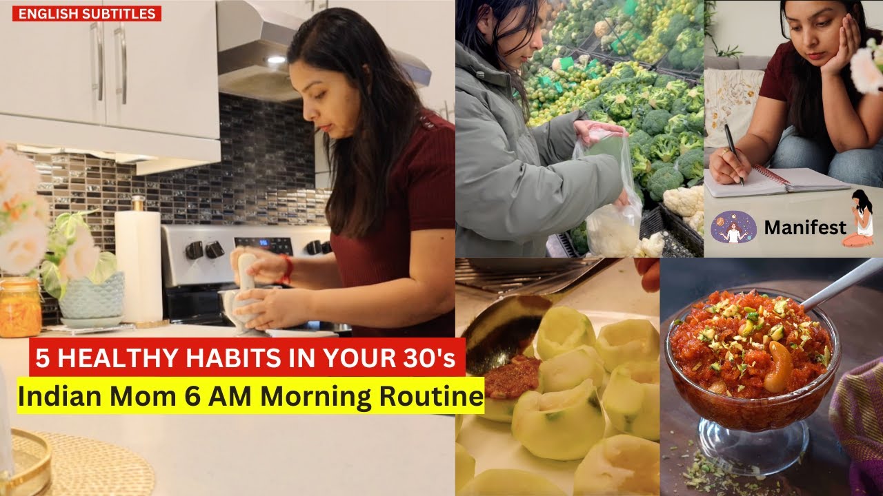 5 Wholesome Habits you MUST Incorporate in Your 30's | INDIAN MOM 6 A.M Morning Routine in 2024 thumbnail