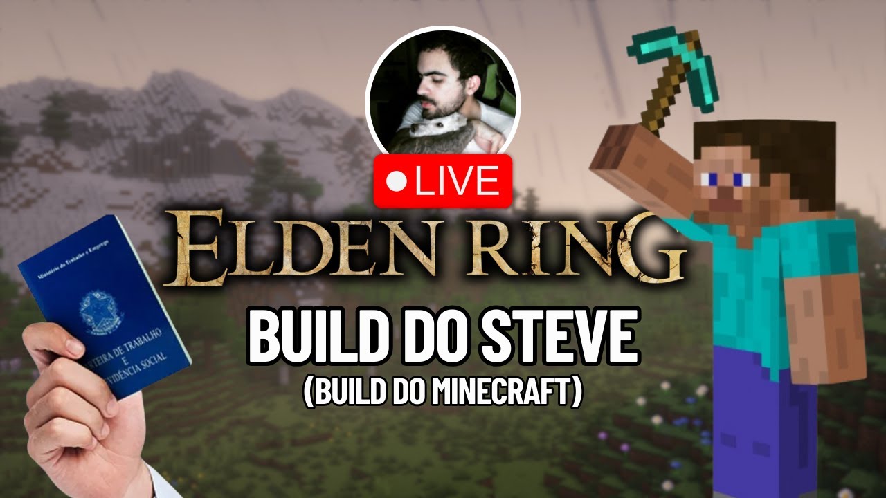 🔴 build STEVE do MINECRAFT (somente PICAreta) - !pix !discord