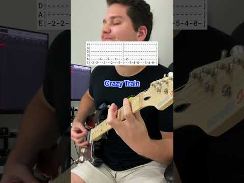 How To Play "Crazy Train" by Ozzy Osbourne - #guitar #guitarcover
