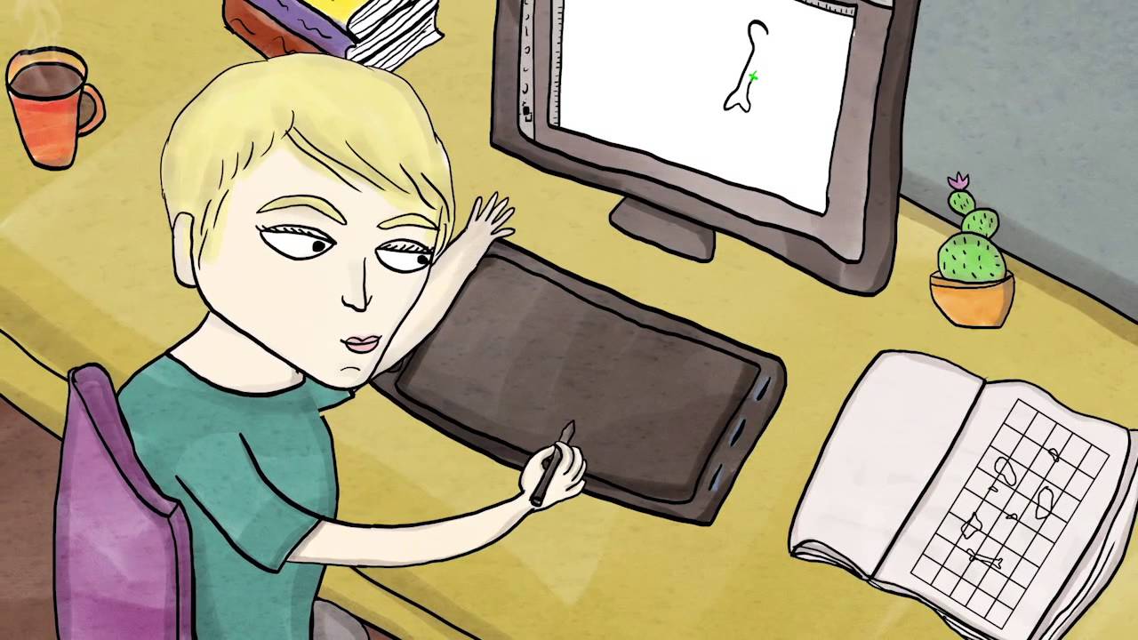 Stephanie Abramowicz explains creating illustrations of dinosaurs.