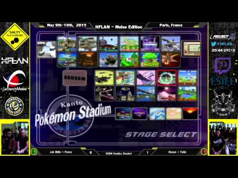 HFLAN - Jah Ridin' + Poney Vs ATBT | Baxon + Tekk - SSBM Doubles Bracket Winners R2