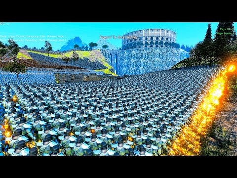 2500 Soul Tyrants Siege Golden Knights Medieval Castle - Ultimate Epic Battle Simulator UEBS