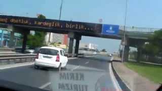 preview picture of video '(1232) On the way to the center of Istanbul in Turkey 3'