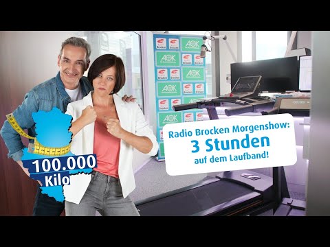 Radio Brocken Morgenshow: Eine ganze Sendung auf dem Laufband