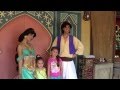 Jasmine and Aladdin at Magic Kingdom 2014 