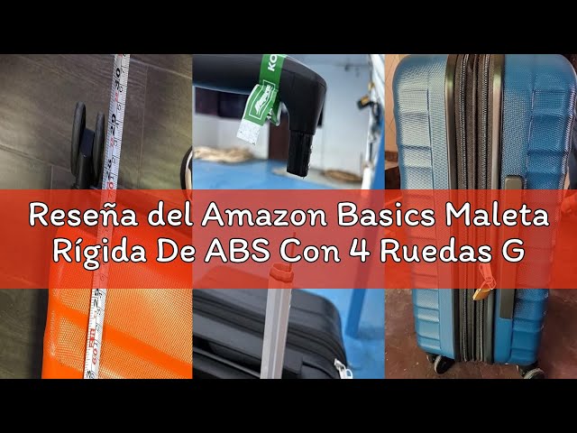 Vídeo relacionado con Amazon Basics Maleta Rígida Pequeña - Equipaje de Mano Extensible ABS con 4 Ruedas Dobles Giratorias - Resistente a Arañazos y Ligera - 55 x 37,5 x 25,5cm - Negro