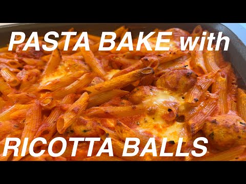 How to make pasta bake with Ricotta balls 👌
