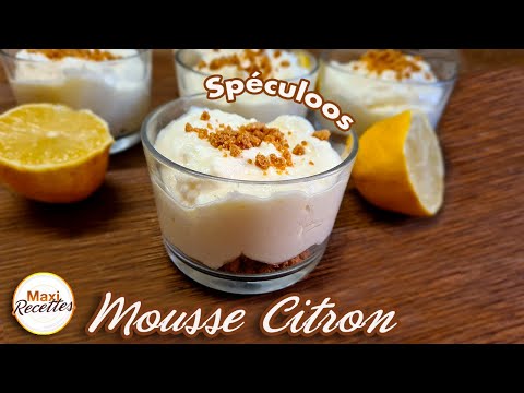 Mousse au Citron et Spéculoos Recette Facile et Rapide