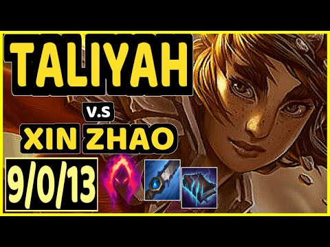 BLUERZOR (TALIYAH) vs XIN ZHAO - 9/0/13 KDA JUNGLE CHALLENGER GAMEPLAY - EUW
