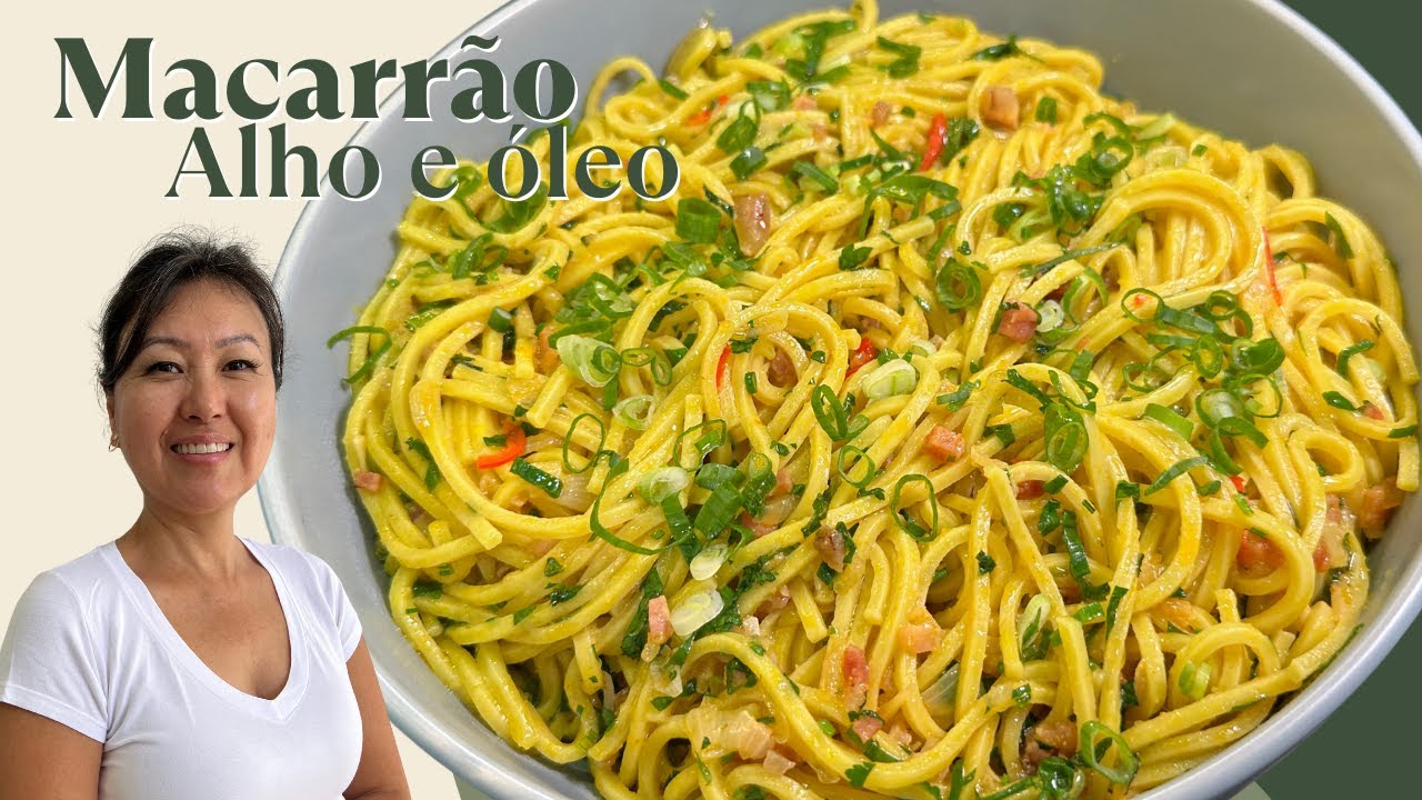 MACARRÃO ALHO E ÓLEO | O meu jeito de preparar muito rápido e saboroso