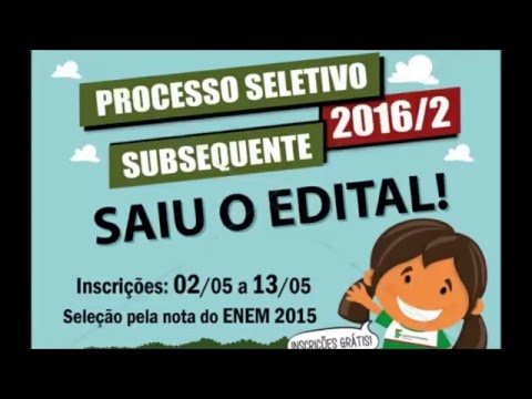 Processo Seletivo 2016/2: Informações em Libras