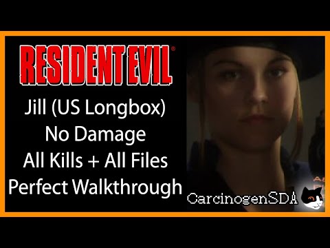 [No Commentary] Resident Evil (PS1) No Damage - Jill (Original Kill All Enemies PERFECT WALKTHROUGH)