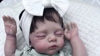 Reborn Irys sculpt gets a makeover. (Spa Day) # reborn#babygirl #cute#girlmom 