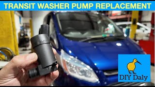 Ford Transit Custom Washer pump replacement & wiring test