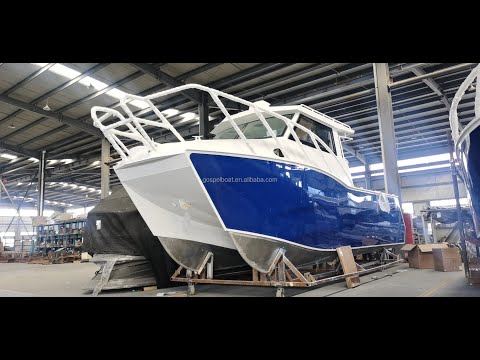 2022 Gospel 29FT/8.8m  Catamaran Aluminum Luxury Yacht & Leisure Fishing Boat For Hot Sale
