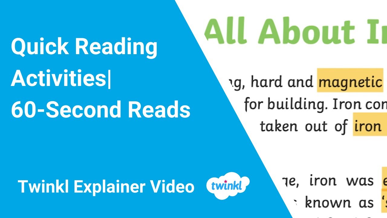 Quick Reading Activities | 60-Second Reads