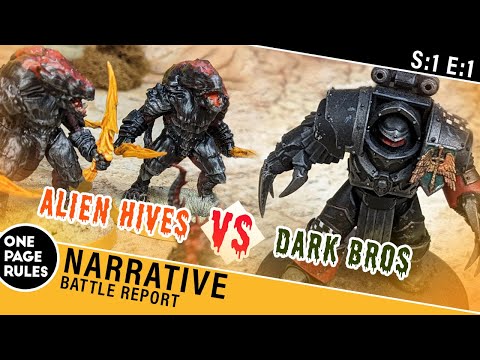 The Enemy Below - Narrative Battle Report (Grimdark Future) - Dark Brothers VS Alien Hives - 1000pts