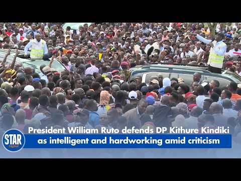President William Ruto defends DP Kithure Kindiki as intelligent and hardworking amid criticism