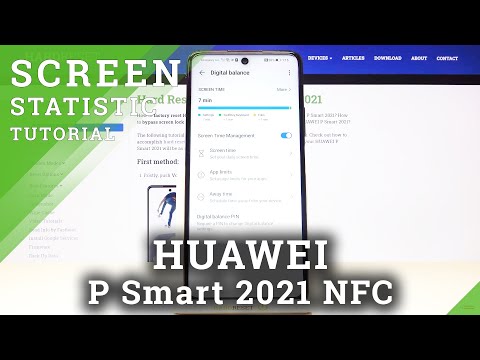 How to Check Total Screen Time in HUAWEI P Smart 2021 NFC – Display Settings