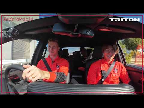 【Reds Vehicle】グスタフソン選手は英語の先生!? グスタフソン選手・早川選手 トライトン試乗MOVIE 《前編》