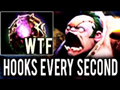WTF Impossible Spam Hooks Qupe Pudge New 7k MMR Legend Dota 2