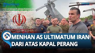 Dari Atas Kapal Perang! Menteri Pertahanan AS Beri Ultimatum ke Iran di Laut Singapura