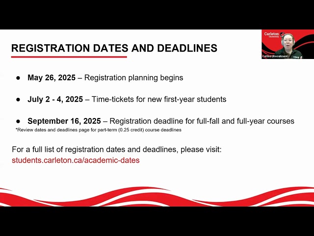 Watch Video: Registration Information Session 2025