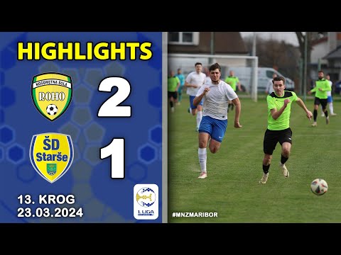 Highlights: NŠ ROHO 2 : 1 NK MARIPOL STARŠE | 3. SNL-Vzhod